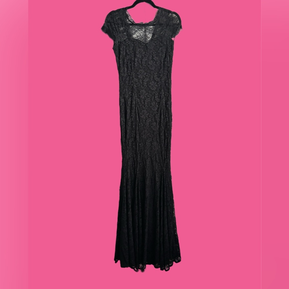 REPHYLLIS Floral Lace Vintage Wedding Maxi Bridesmaid Long Dress